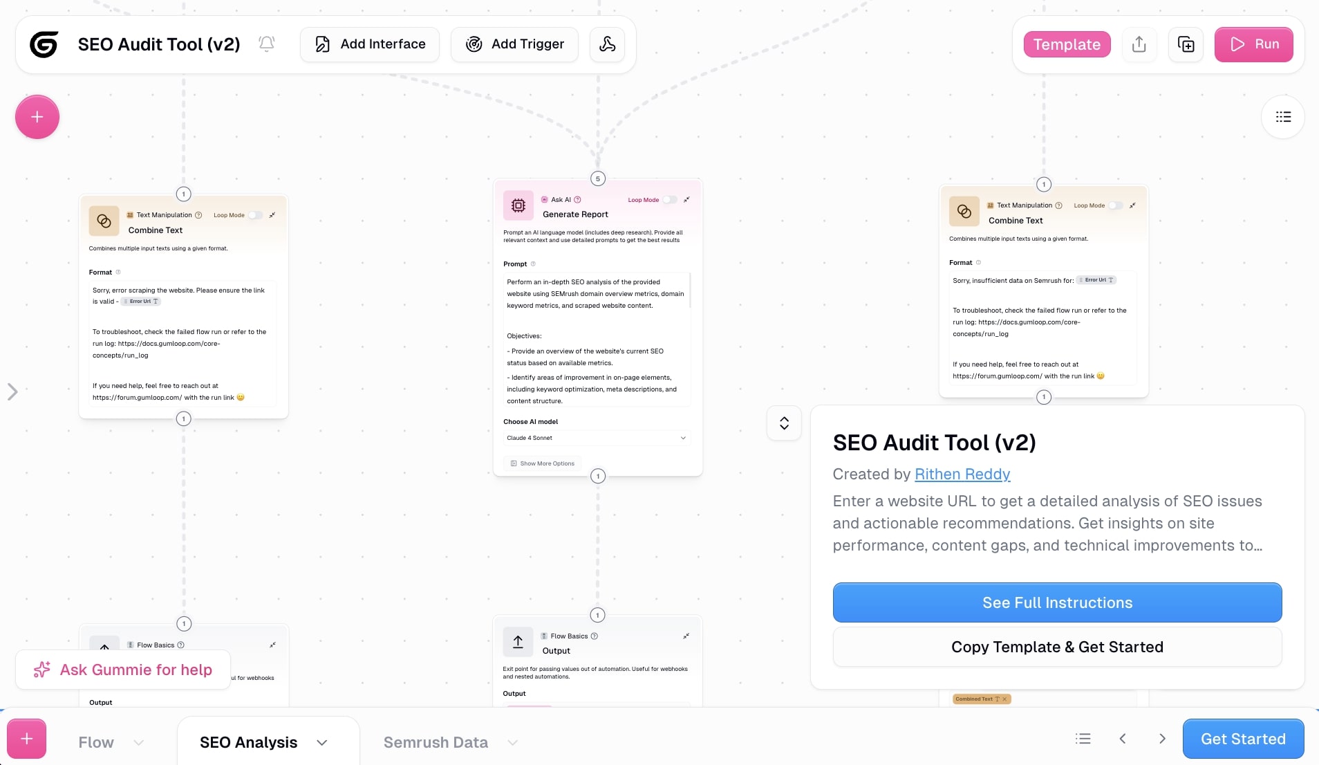 SEO AI audit example
