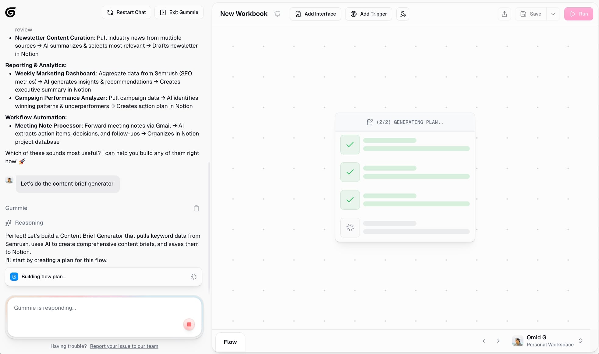 Building a marketing automation workflow