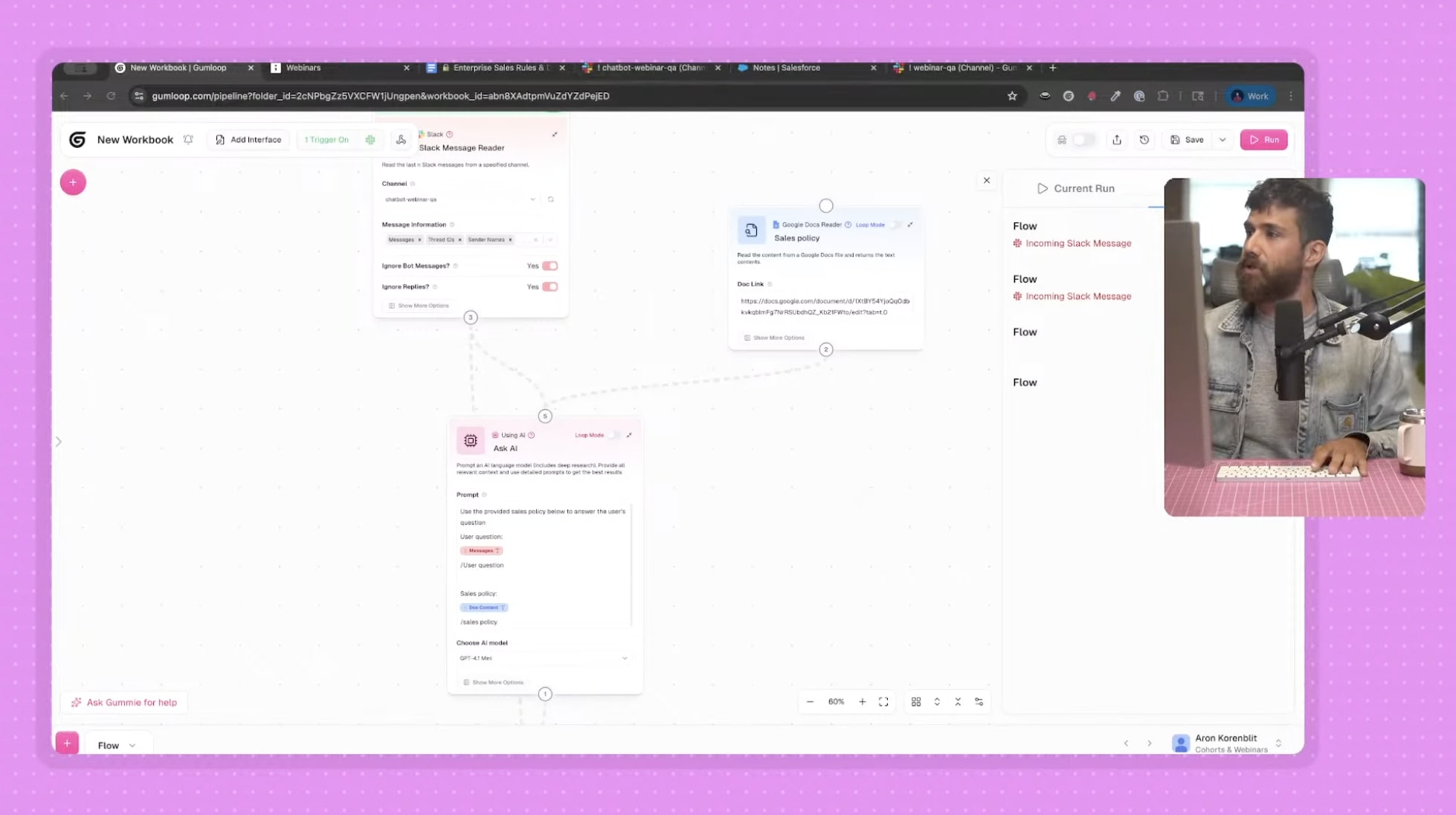 Adding Sales Policy context to Slack agent