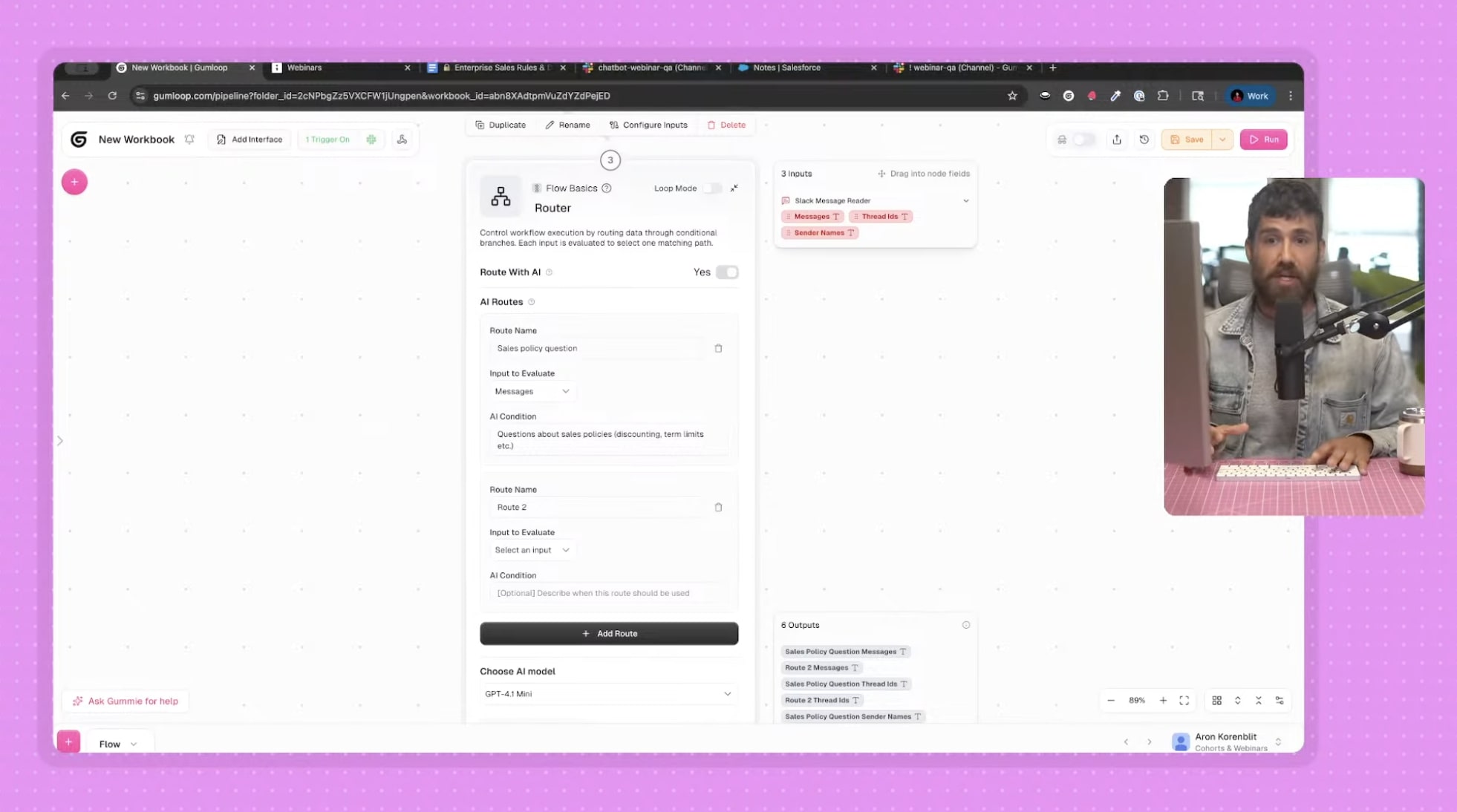 Router for Slackbot