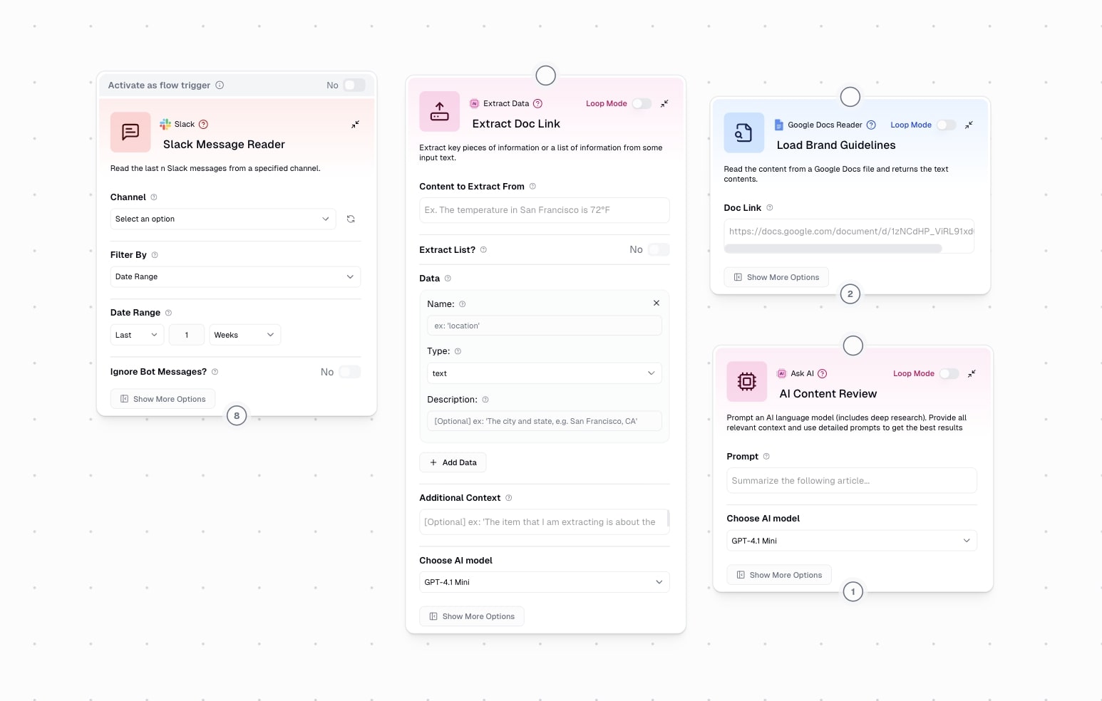 Content review AI agent