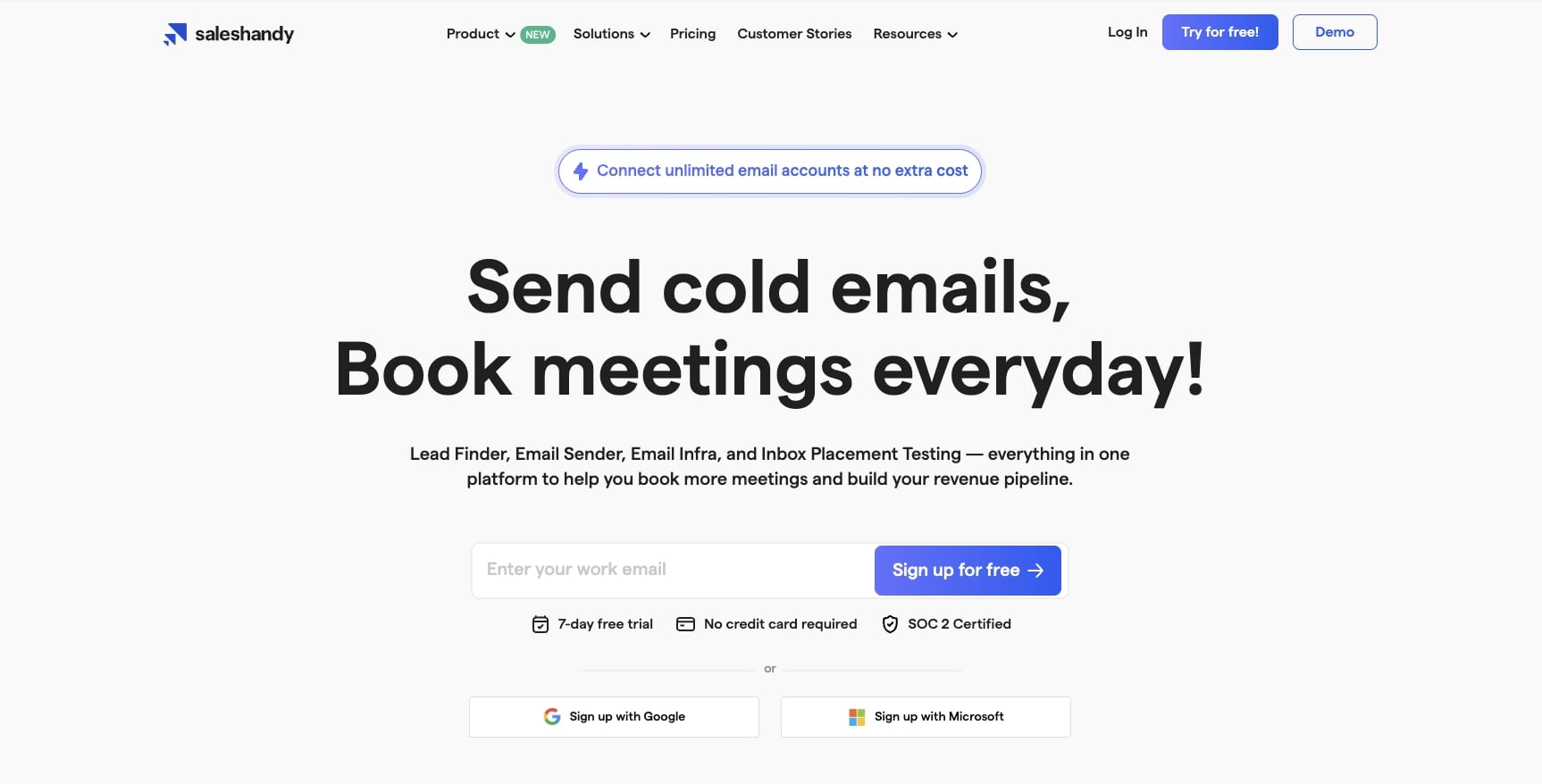 Saleshandy cold email platform