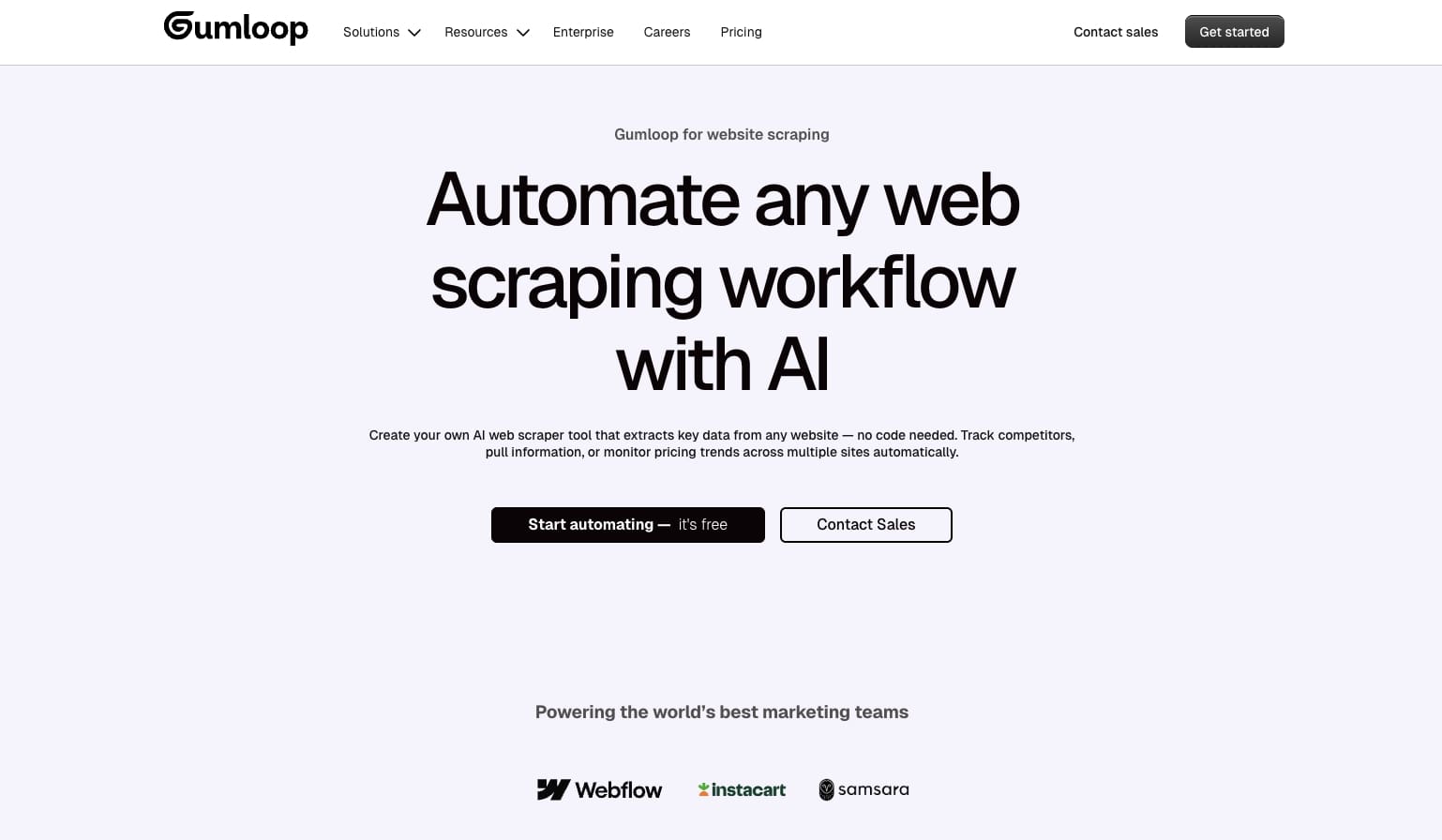 Gumloop web scraping workflow tool