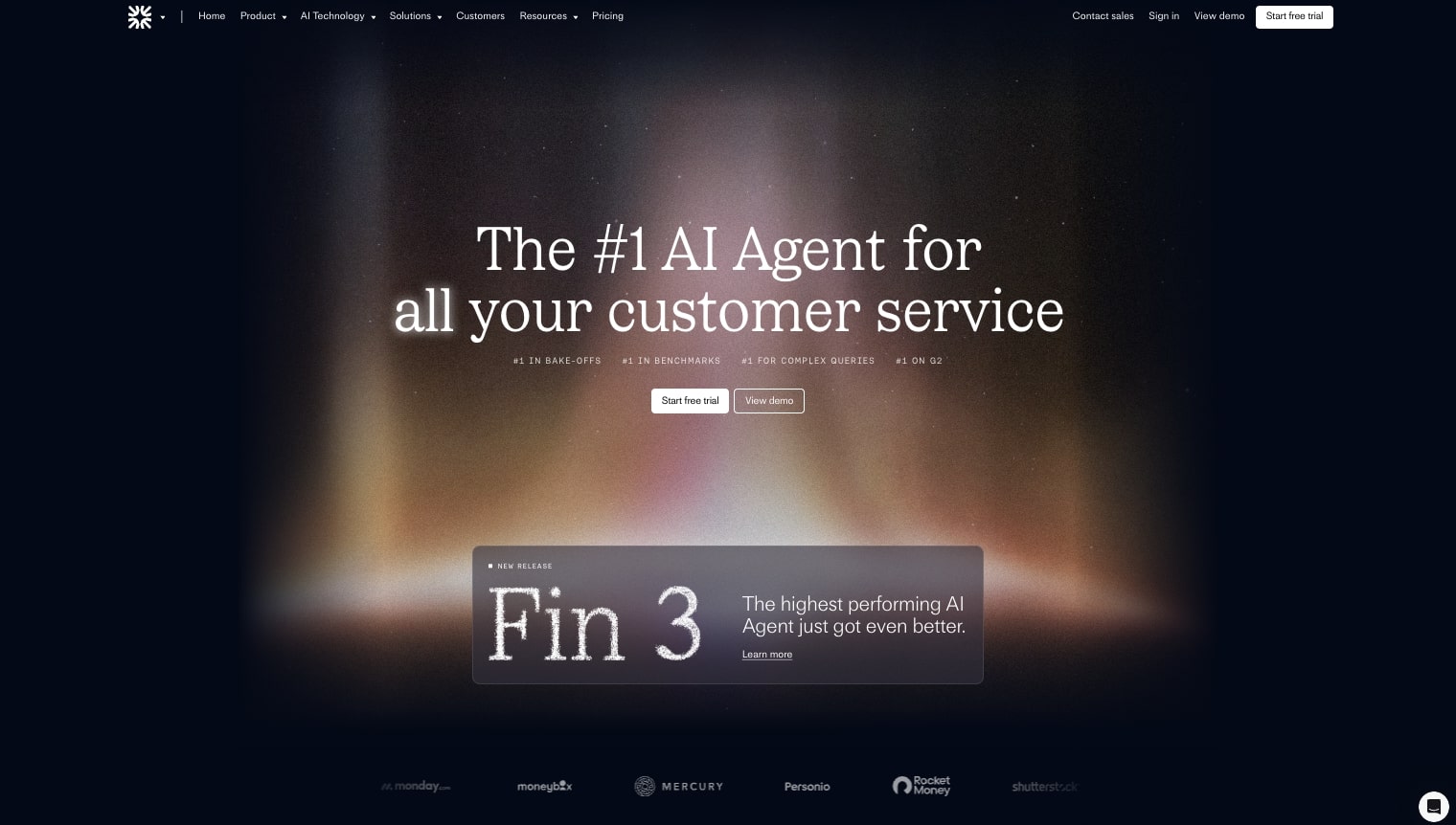 Fin AI agent platform