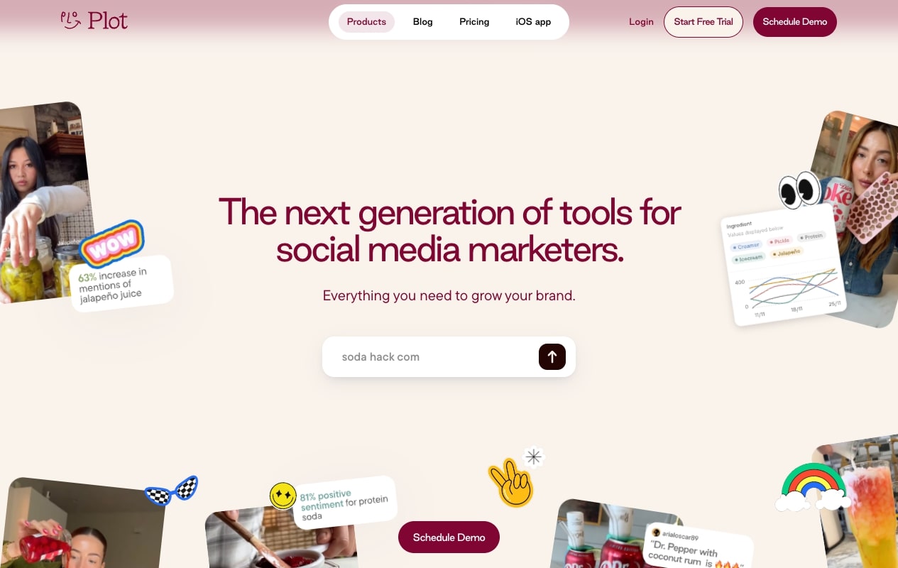 Plot social media tool