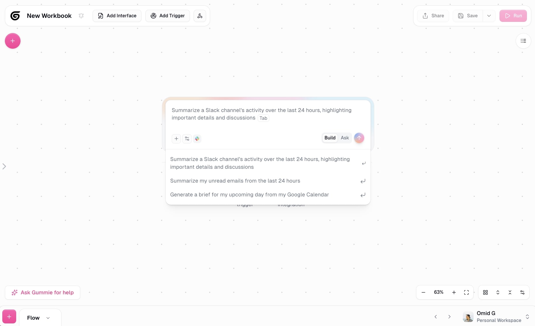 Gumloop AI workflow builder