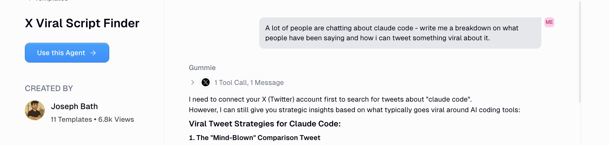 X viral post finder workflow