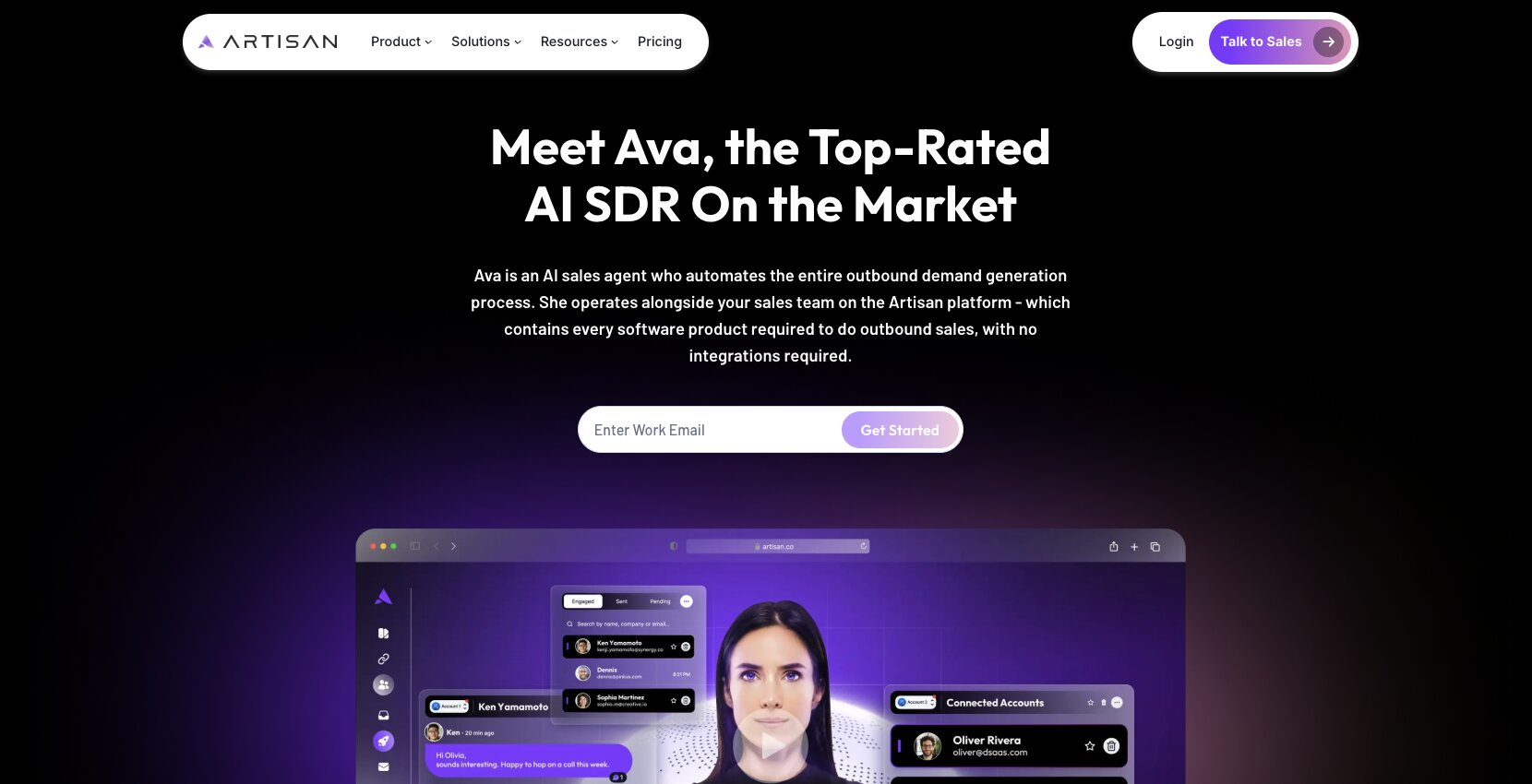 Artisan AI Ava agent