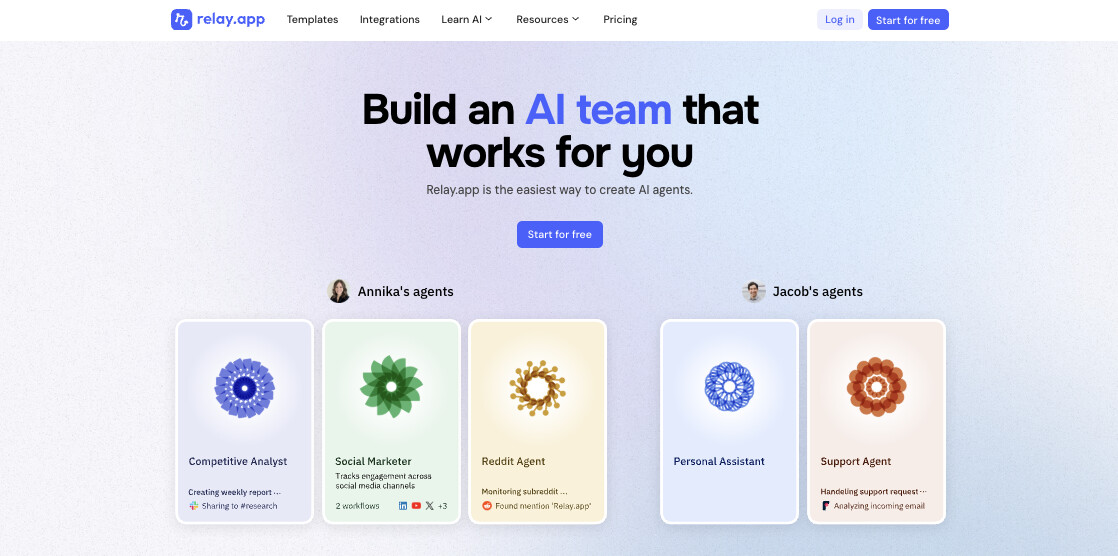 Relay.app AI agent builder