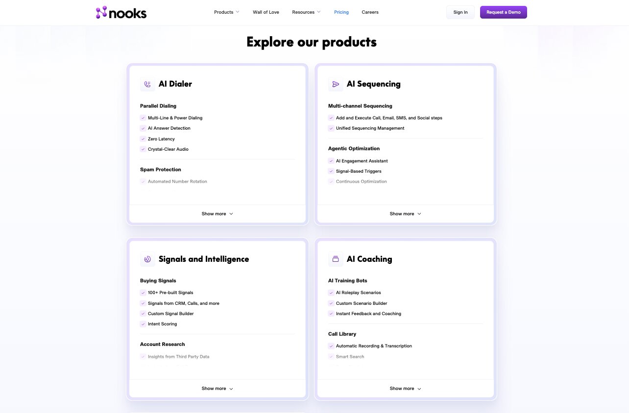 Nooks AI pricing