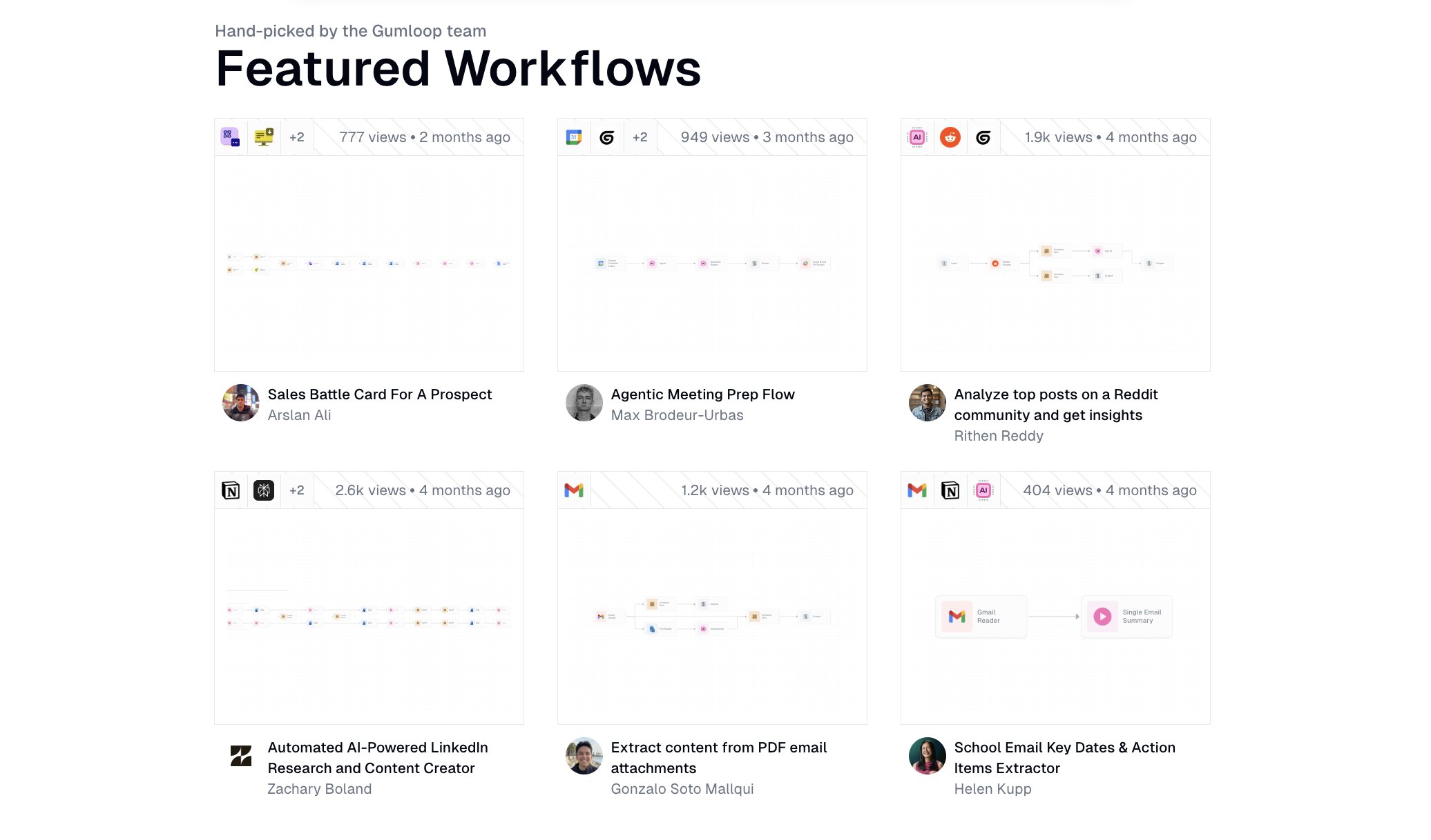 Gumloop workflow templates