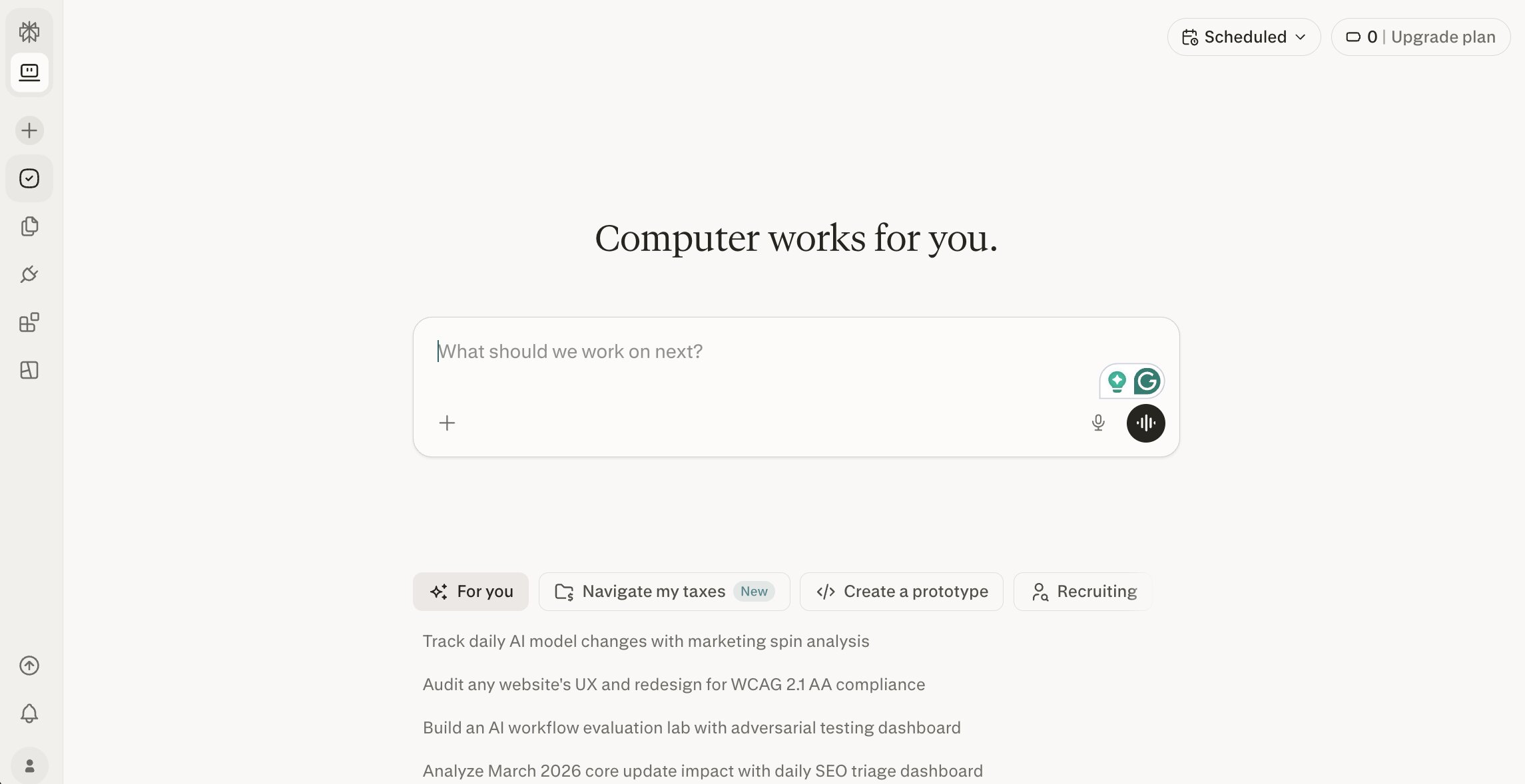 Perplexity Computer agent