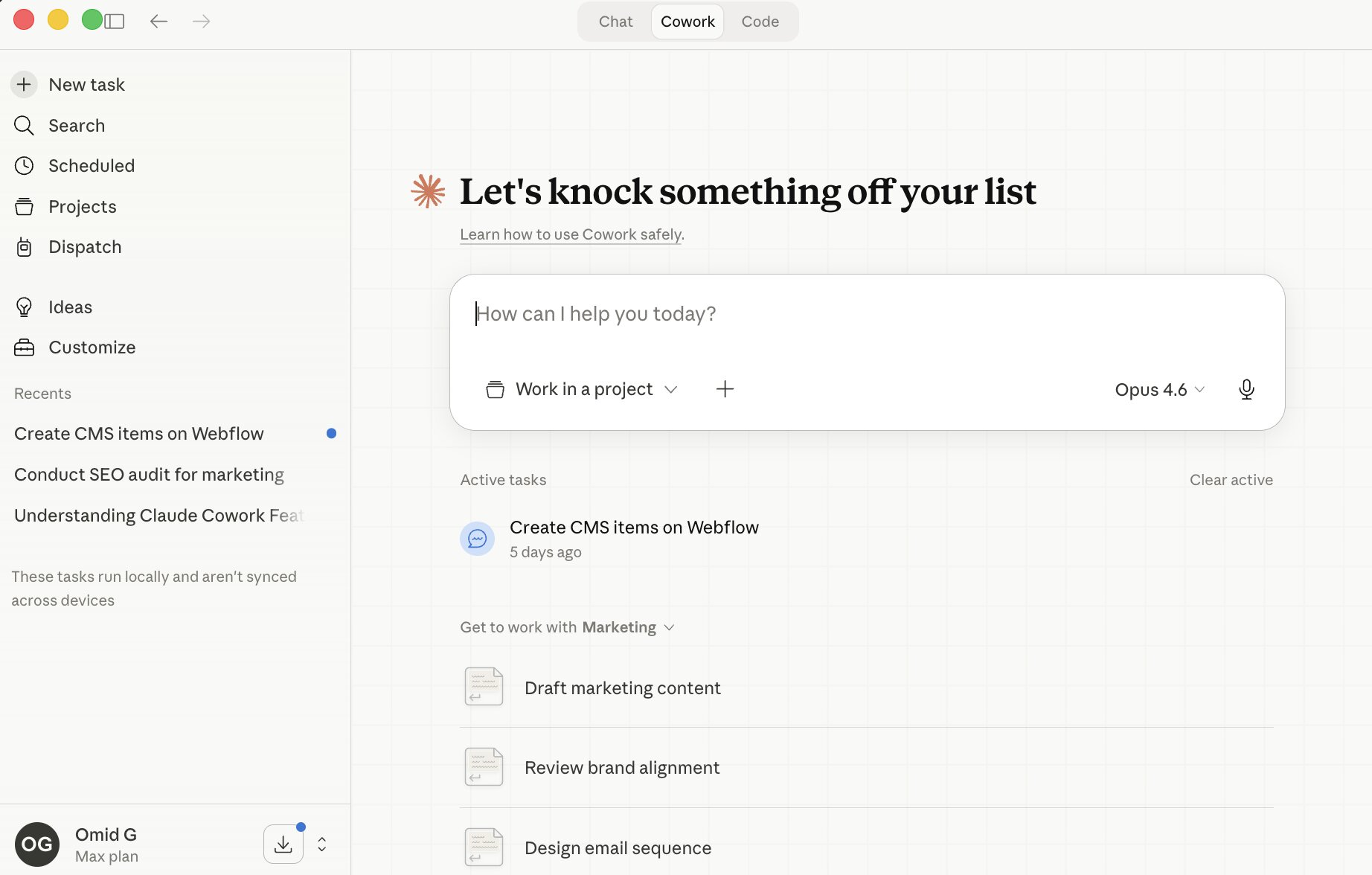 Claude Cowork platform