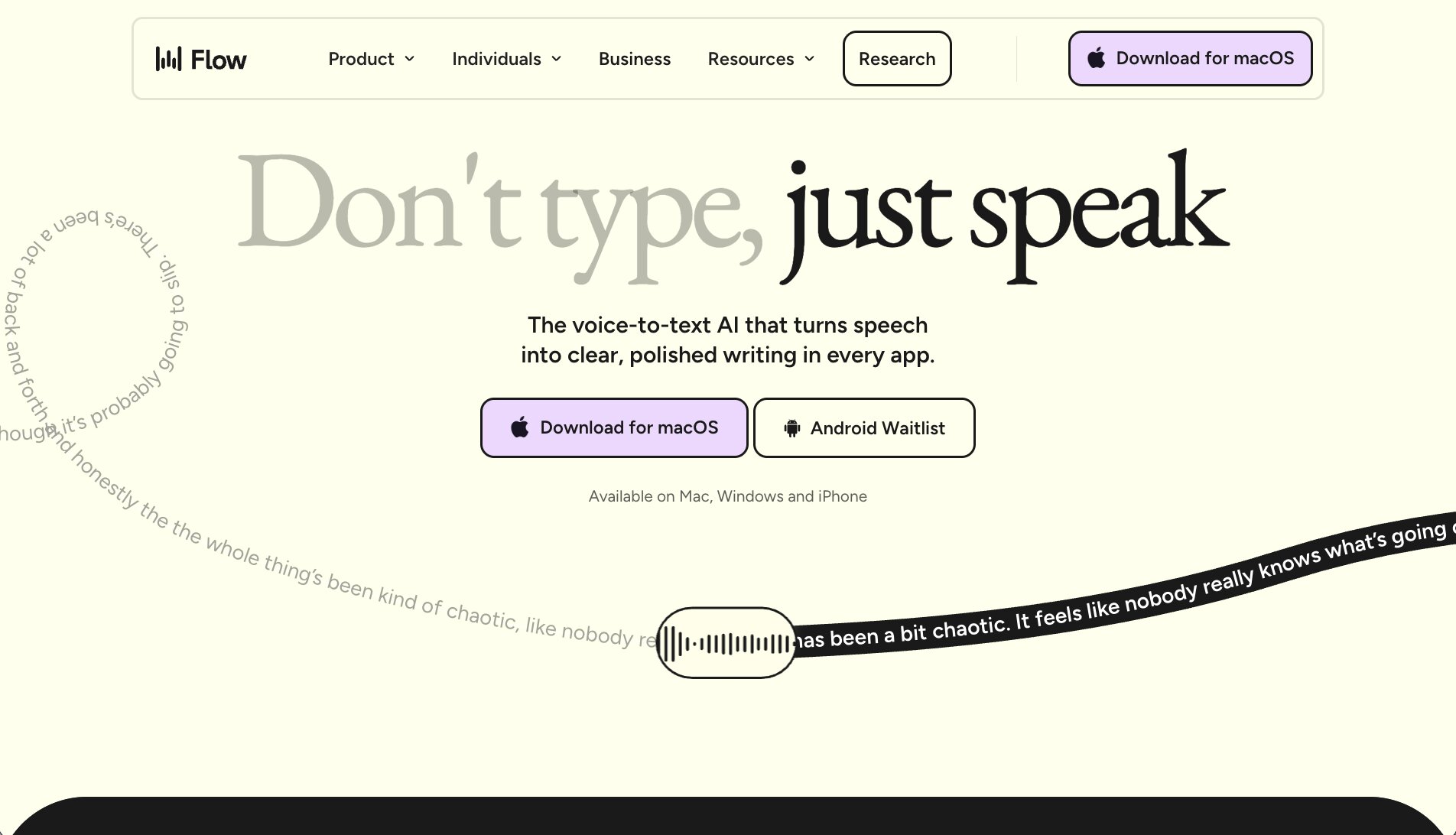 Wispr Flow voice dictation tool