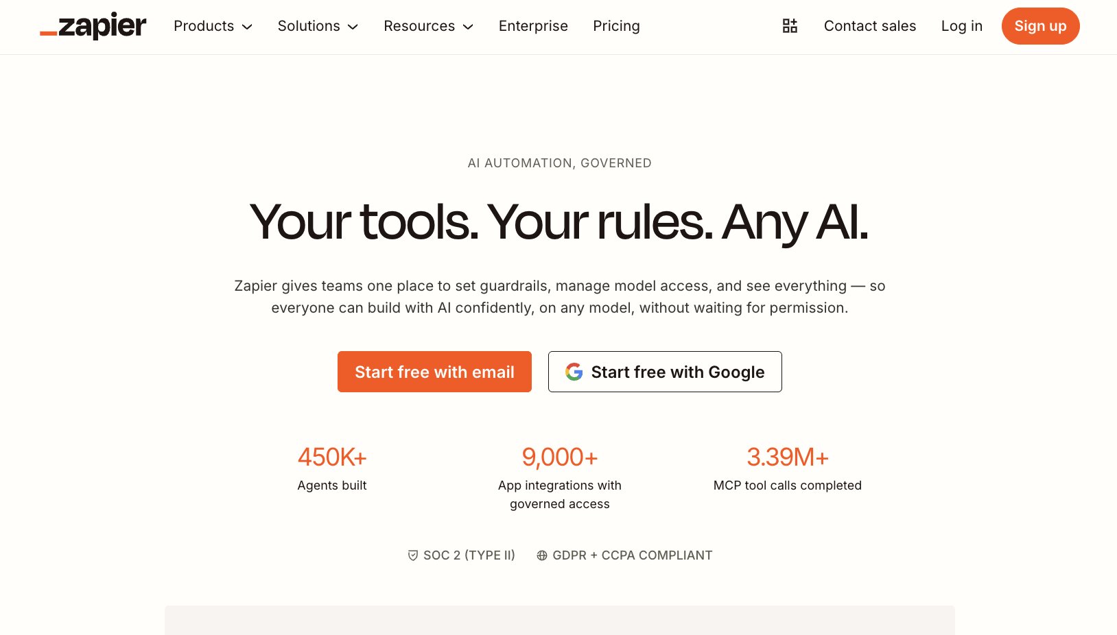 Zapier agent platform