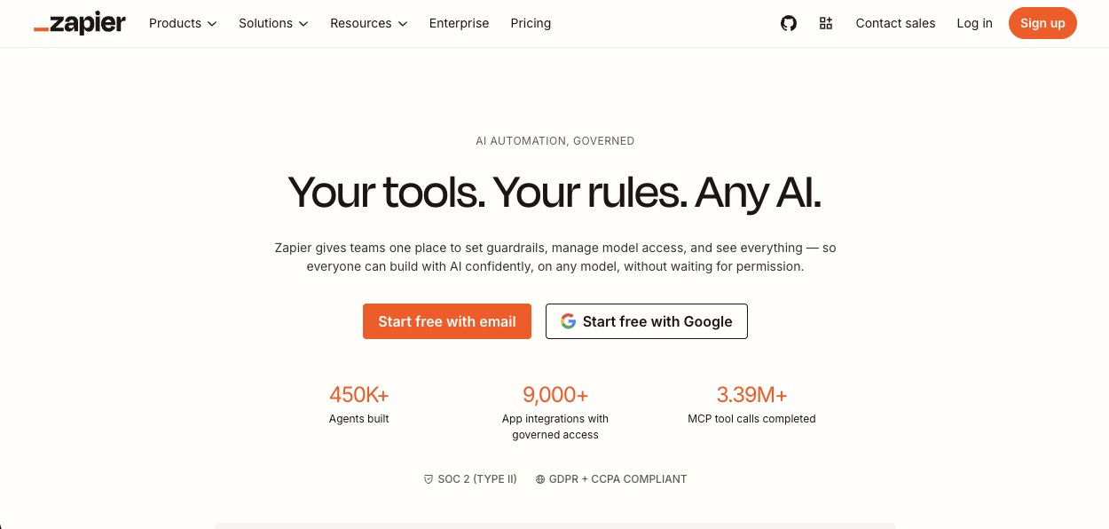 Zapier agent tool