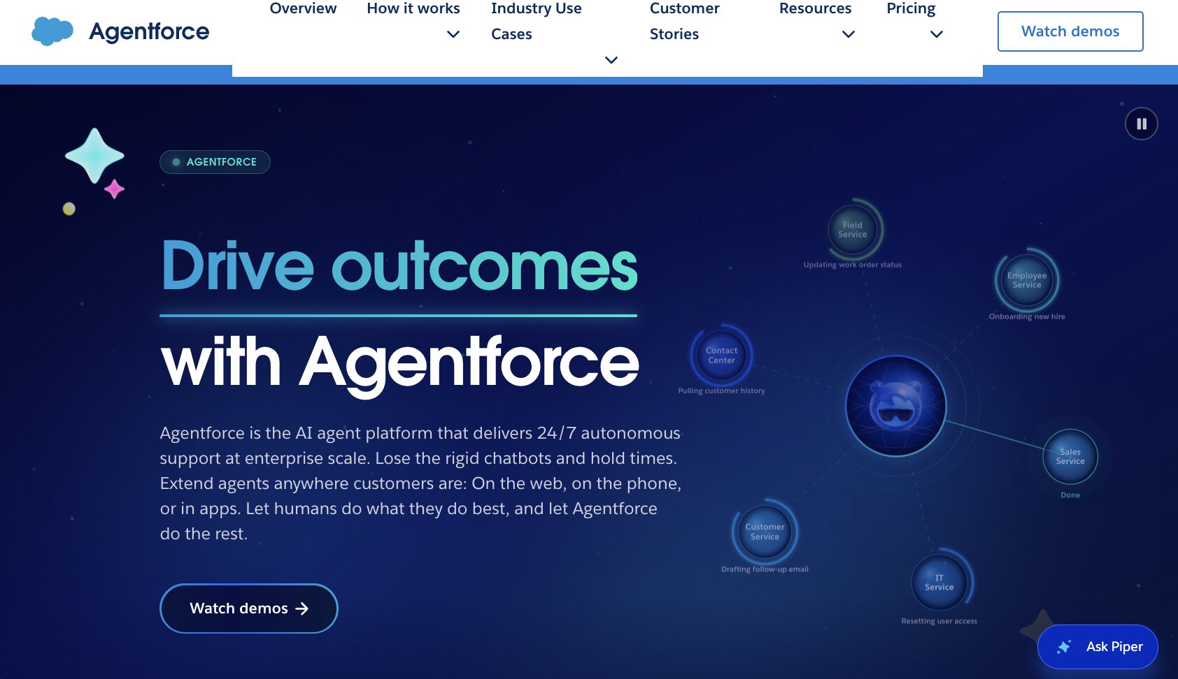 Salesforce Agentforce platform
