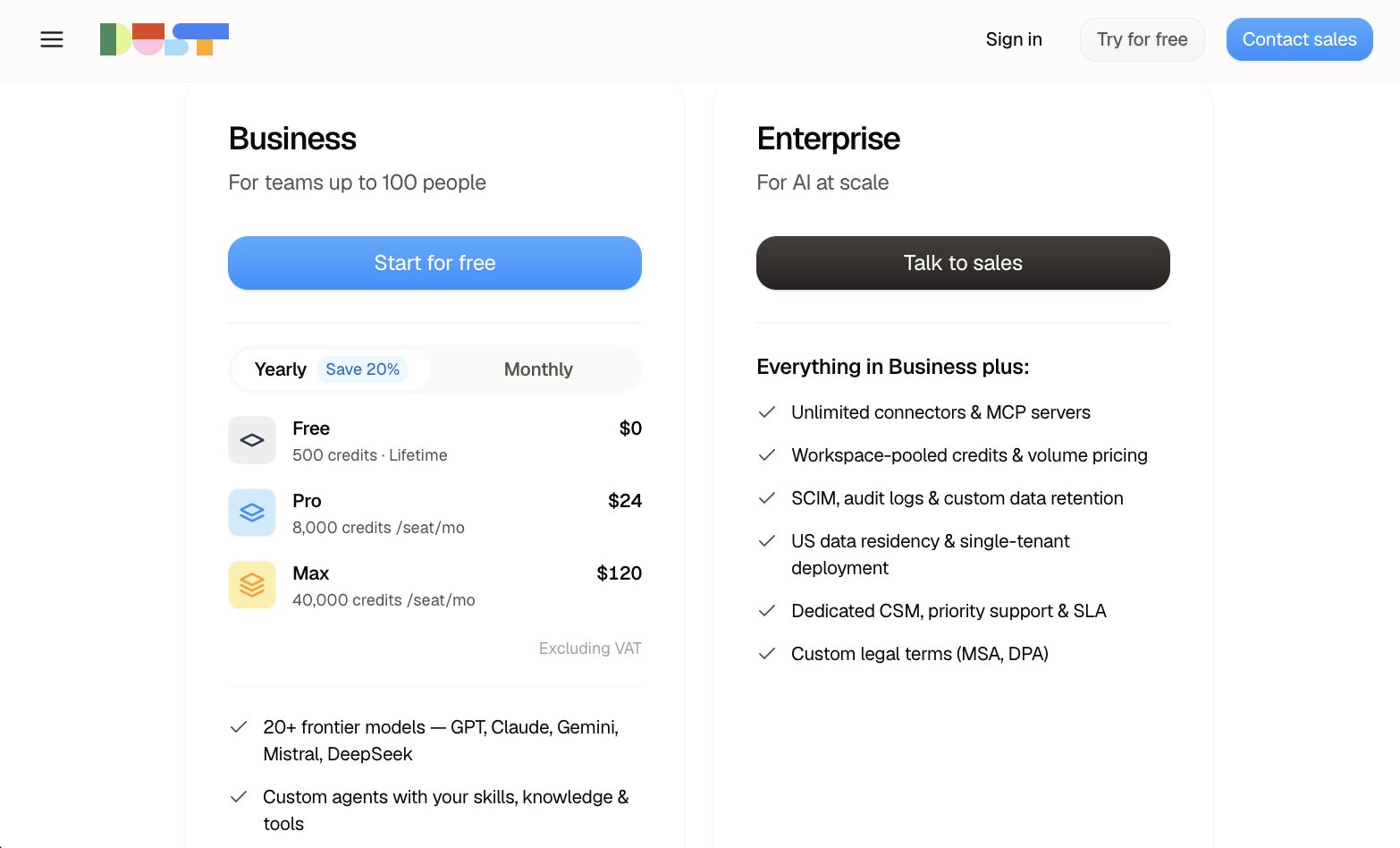 Dust pricing plans