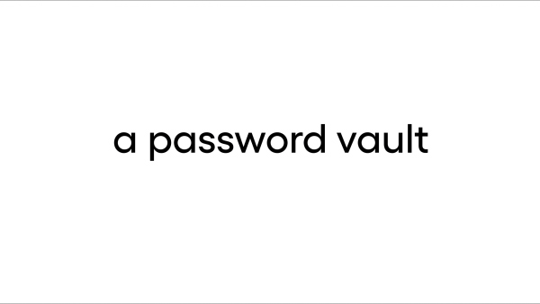 Browser password vault