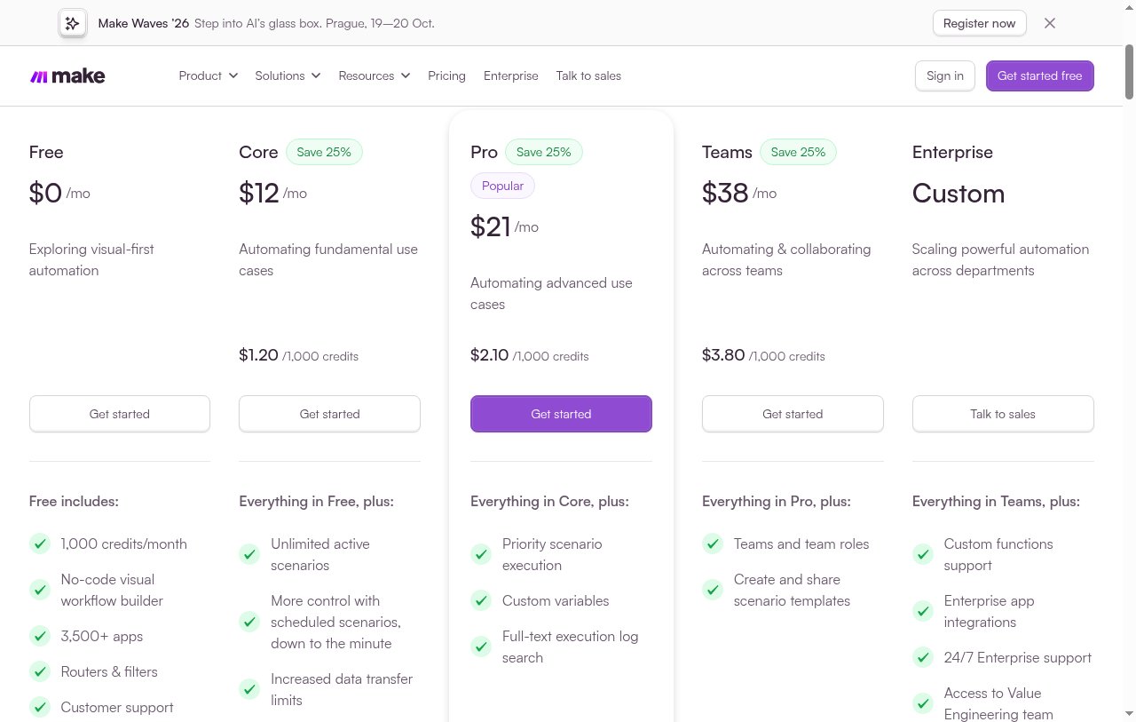 Make pricing