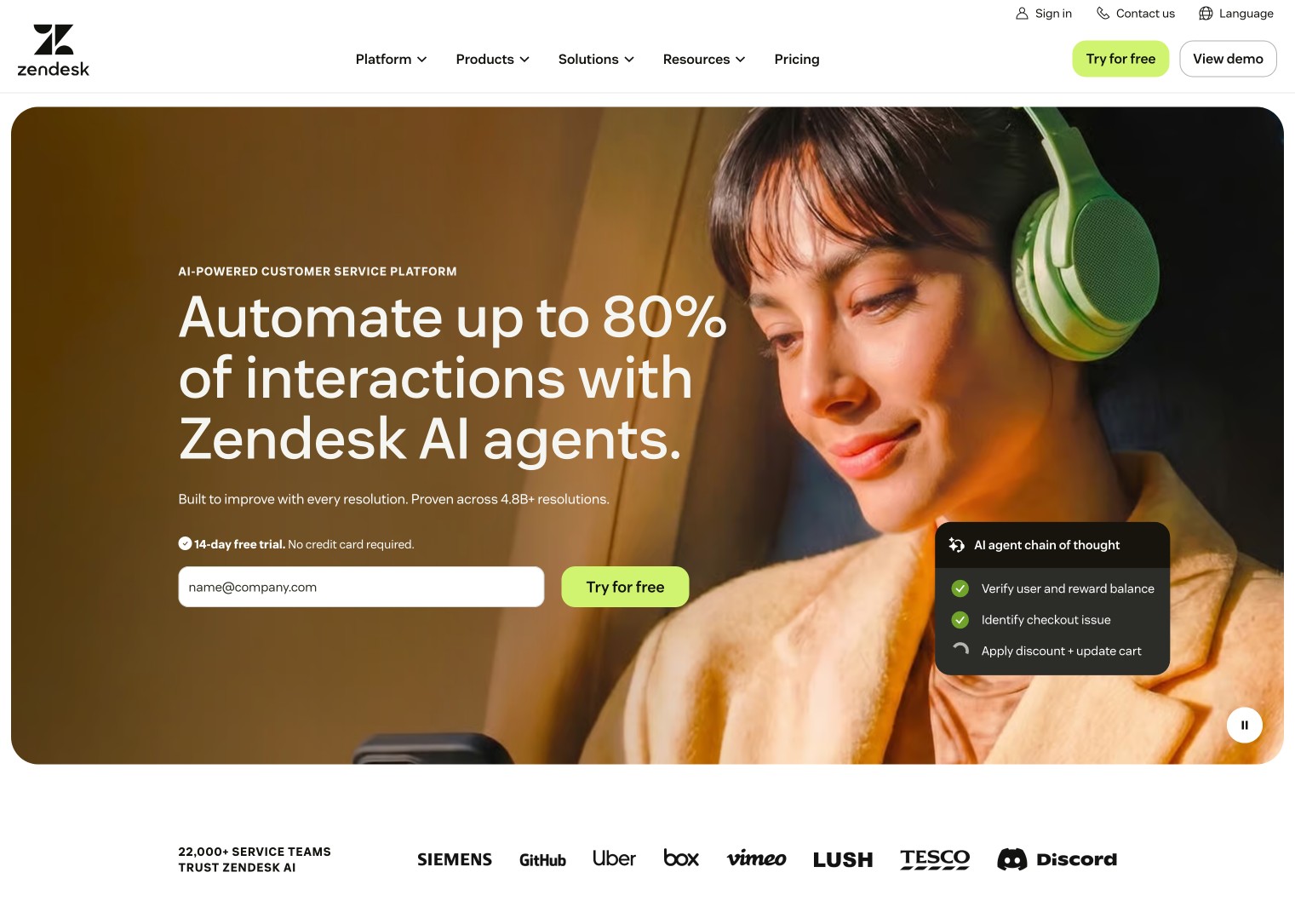 Zendesk AI agents