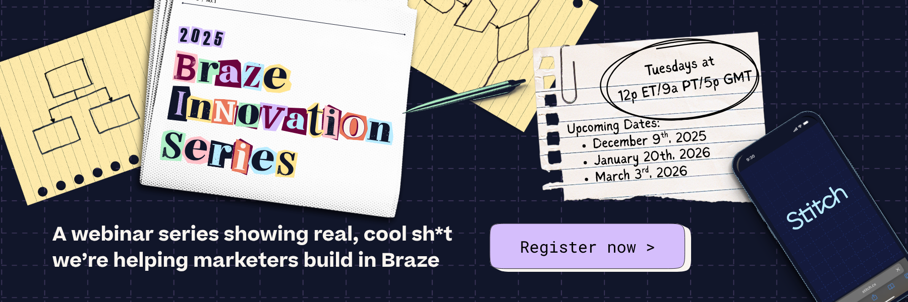 Braze Innovation Series webinar registration graphic