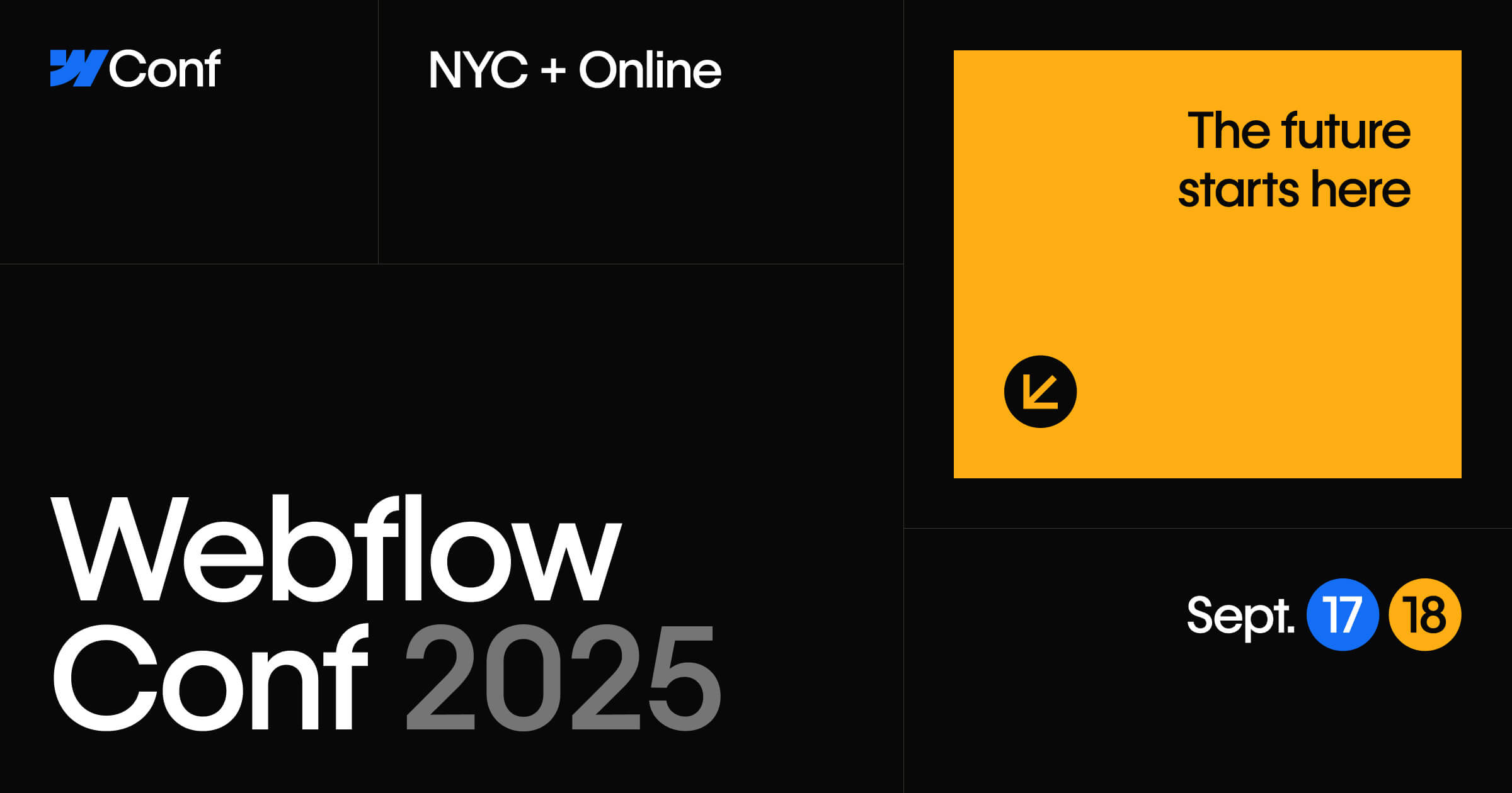 Sponsor Webflow Conf 2025