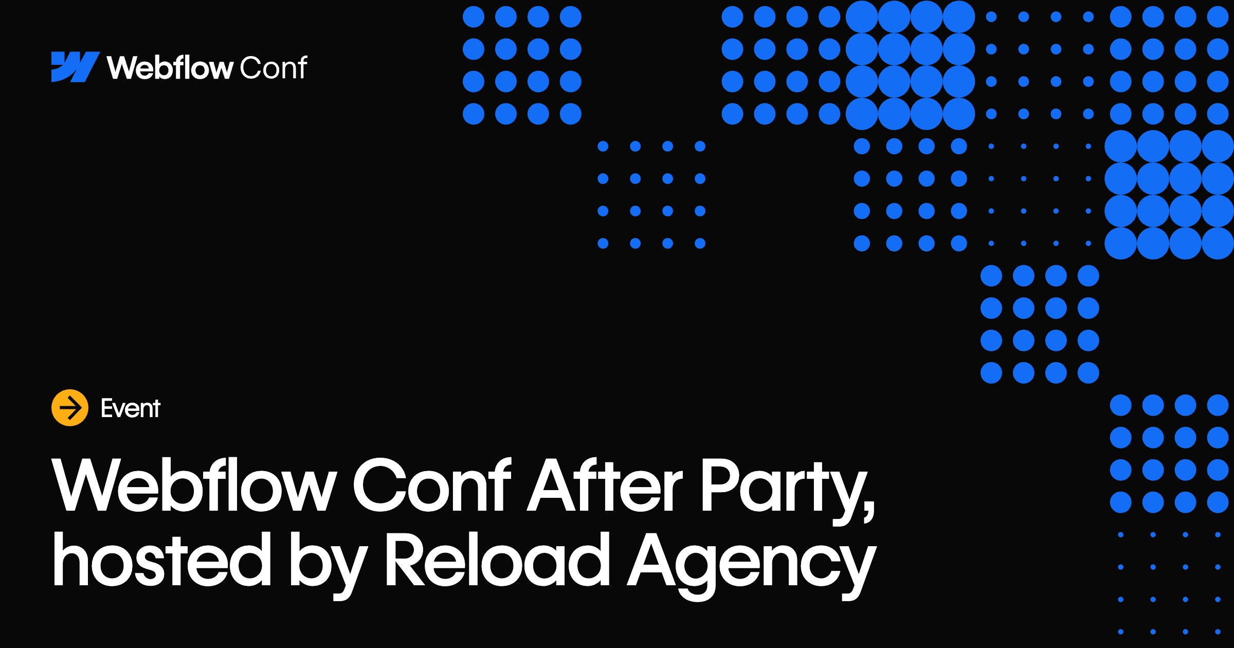Webflow Conf After Party, hosted by Reload Agency - Webflow Conf 2025 ...