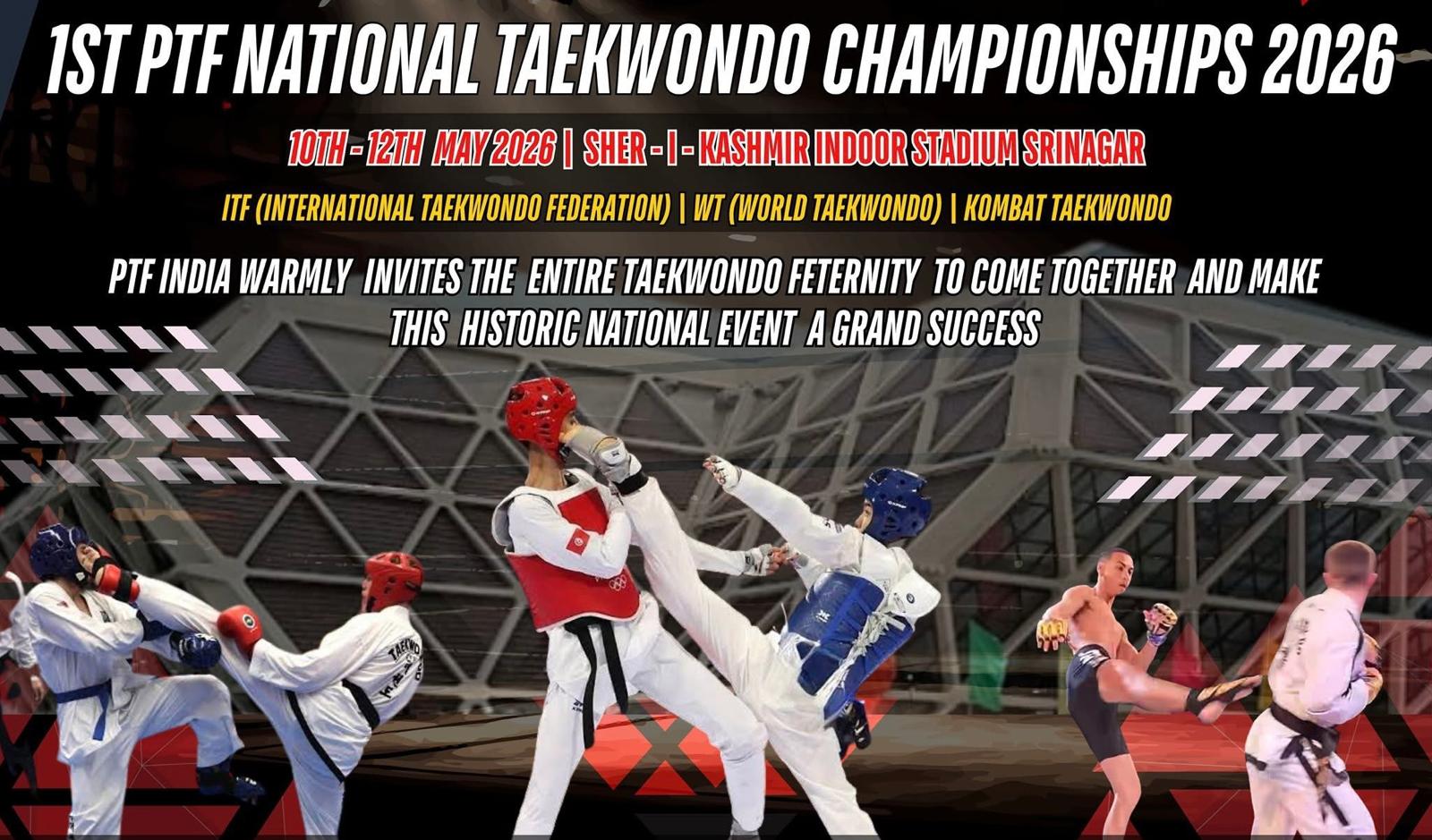 Historic 1st PTF India National Taekwondo Championships Announced for May 2026