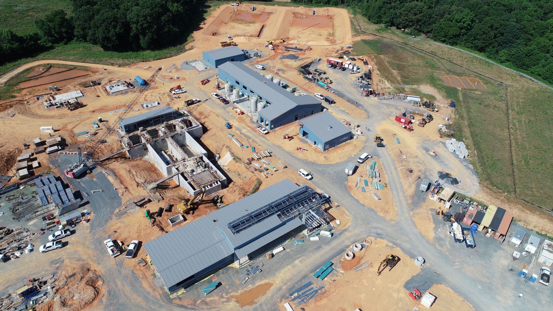 Yadkin Regional Water Treatment Facility — aerial view