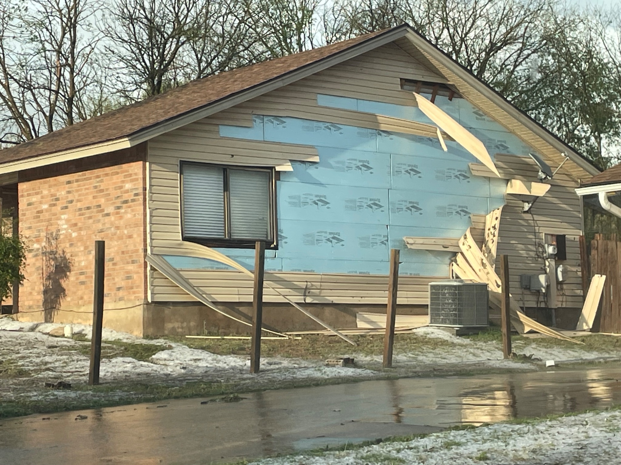 Storm-Damaged Siding