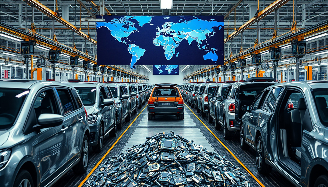 Global Automotive Crisis: Semiconductor Shortages Threaten Production Amid Geopolitical Tensions