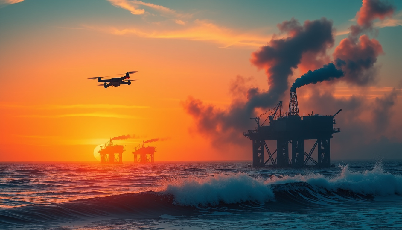 Escalating Tensions: Iran's Drone Strikes Disrupt Gulf Energy Infrastructure and Drive Oil Prices Up