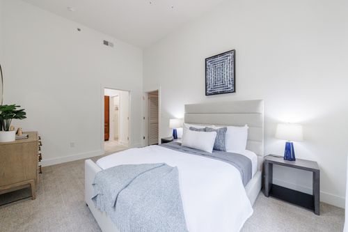 Bedroom light blue sheets