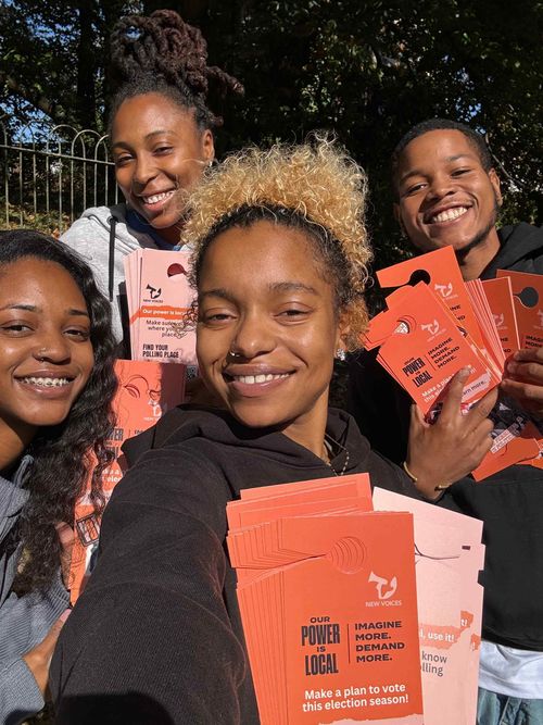 Group of Black people canvassing