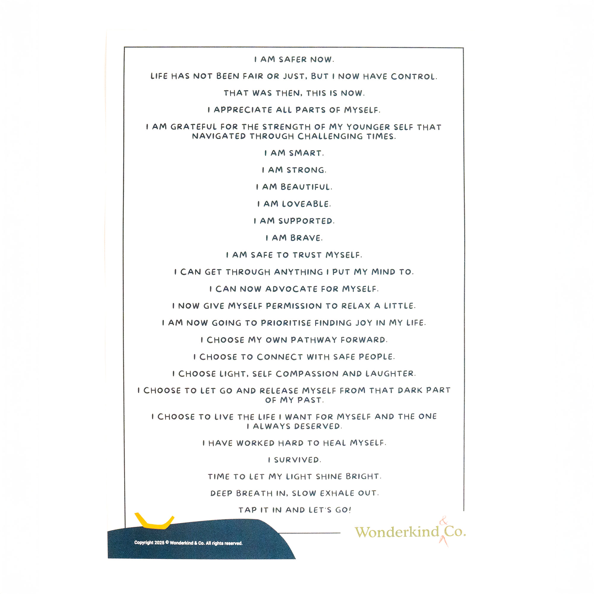 Affirmations (for Women) A3 Poster