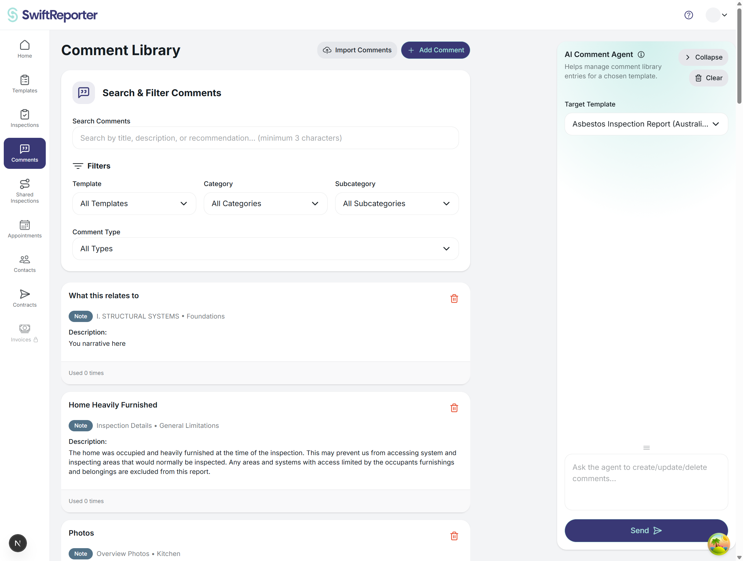 Comments library overview