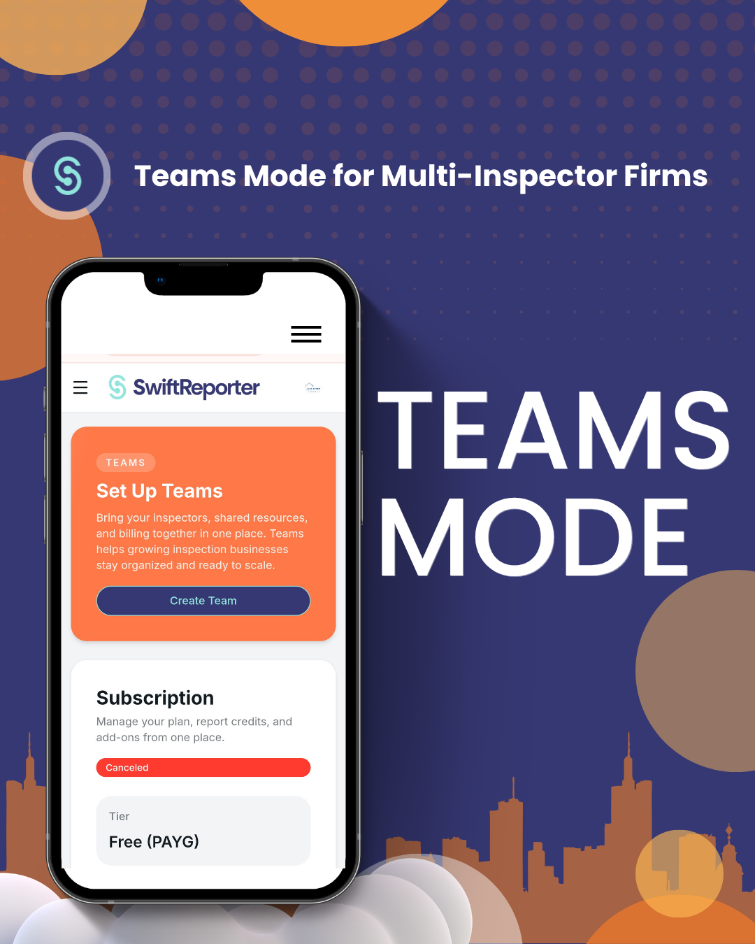 switreporter software teams mode for multi-inspector firms