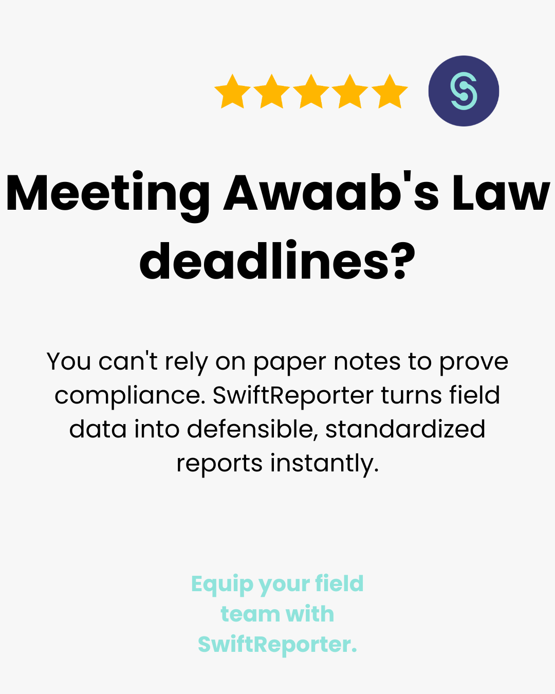 SwiftReporter Software for defensible reporting for Awaabs Law and UK Damp and Mould