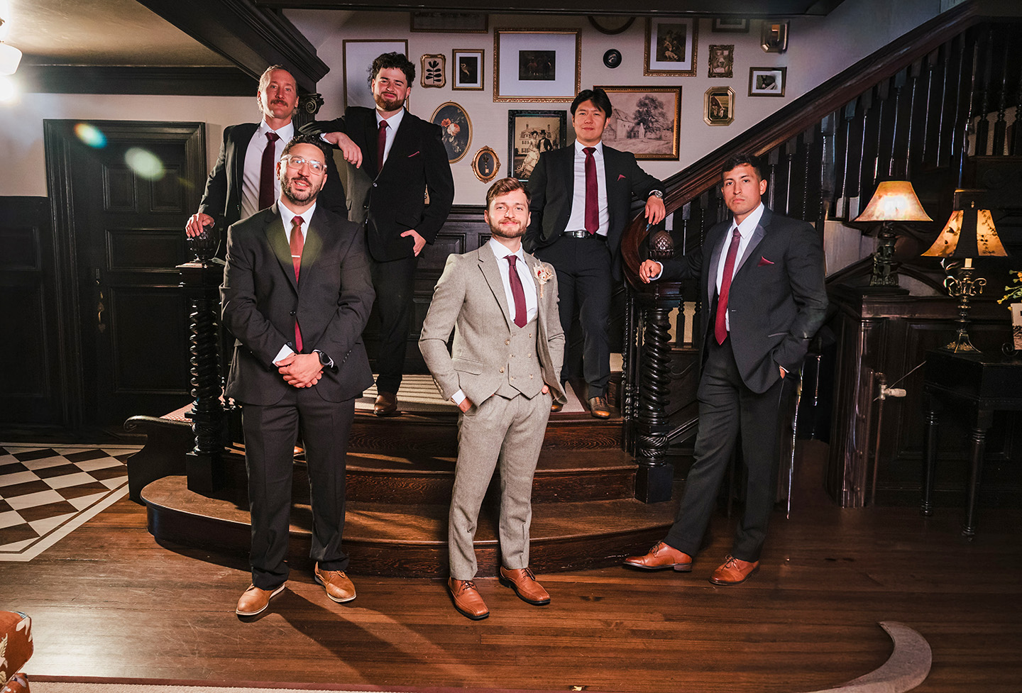 Guests dancing at reception at Satolah Creek Farm wedding venue in North Georgia