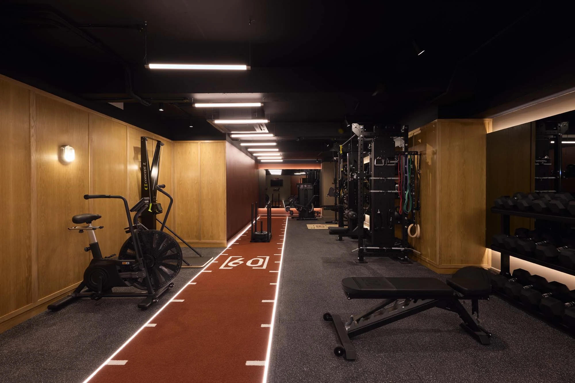 Inside a private SOLO60 gym