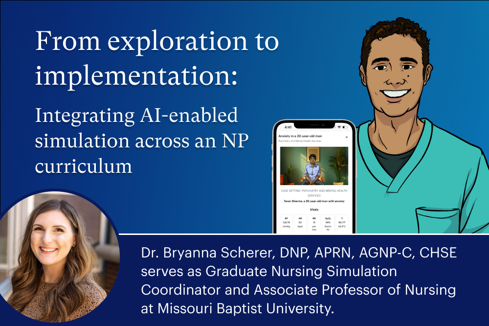 From exploration to implementation: Integrating AI-enabled simulation across an NP curriculum