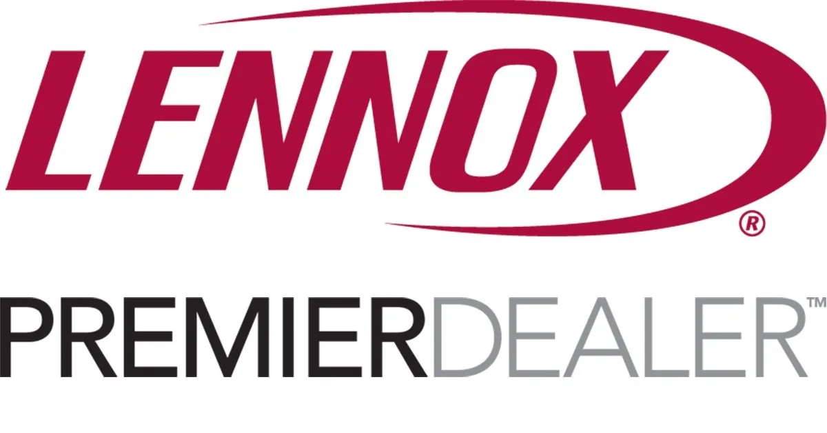 Lennox Premier Dealer logo in red and black