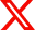 X logo, bold red and white geometric design representing the social media platform