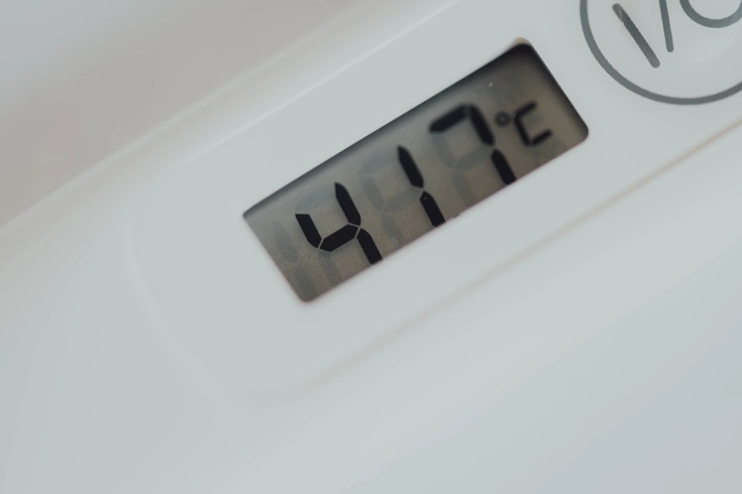 Thermostat set to 78 degrees in a hot room Thermostat set to 78 degrees in a hot room