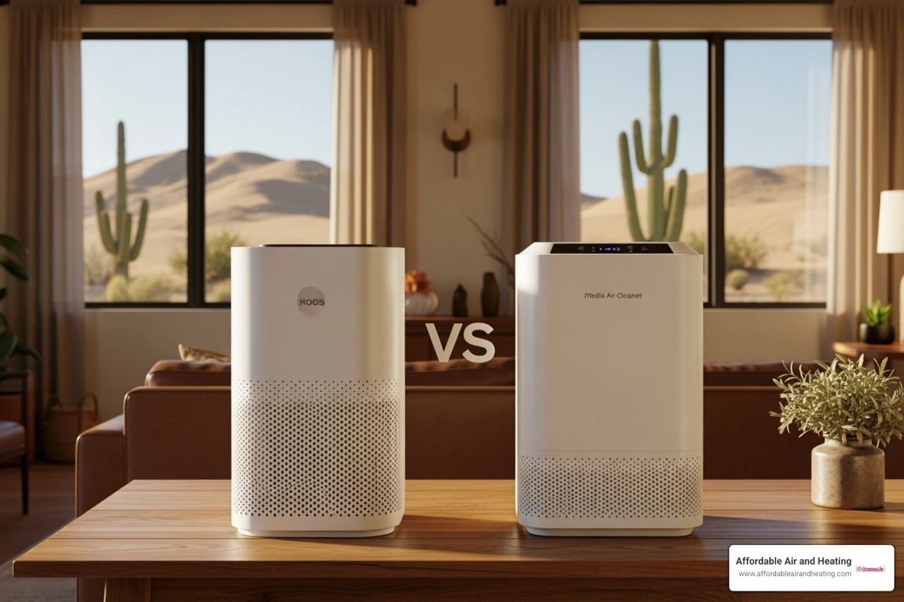 Air Purifier vs Media Air Cleaner: Desert Homes Guide