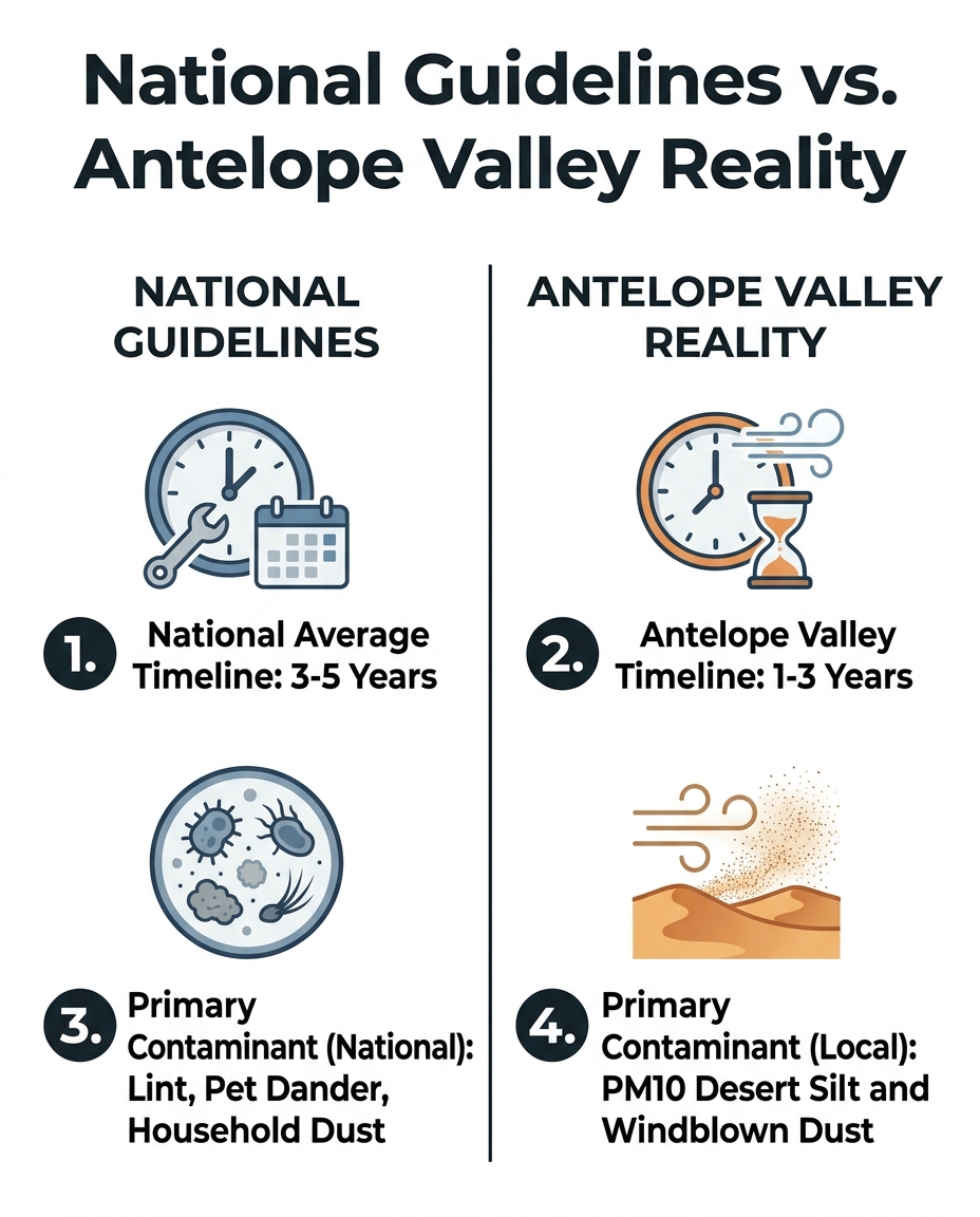 National Guidelines vs. Antelope Valley Reality
