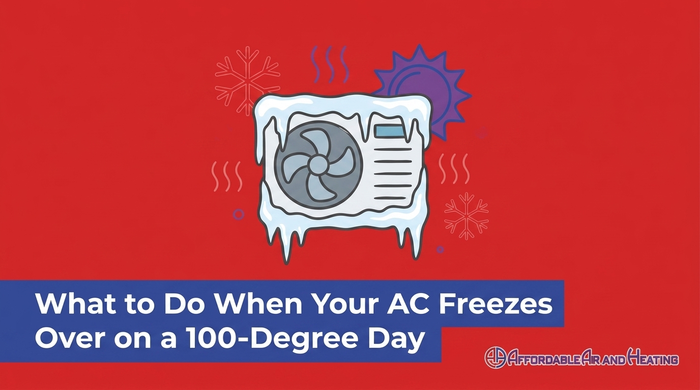 What to Do When Your AC Freezes Over on a 100-Degree Day