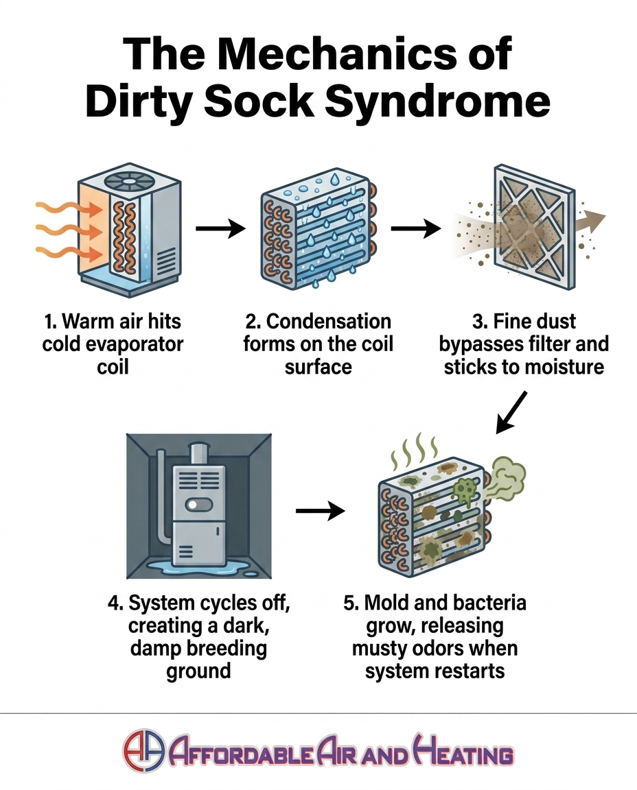 The Mechanics of Dirty Sock Syndrome