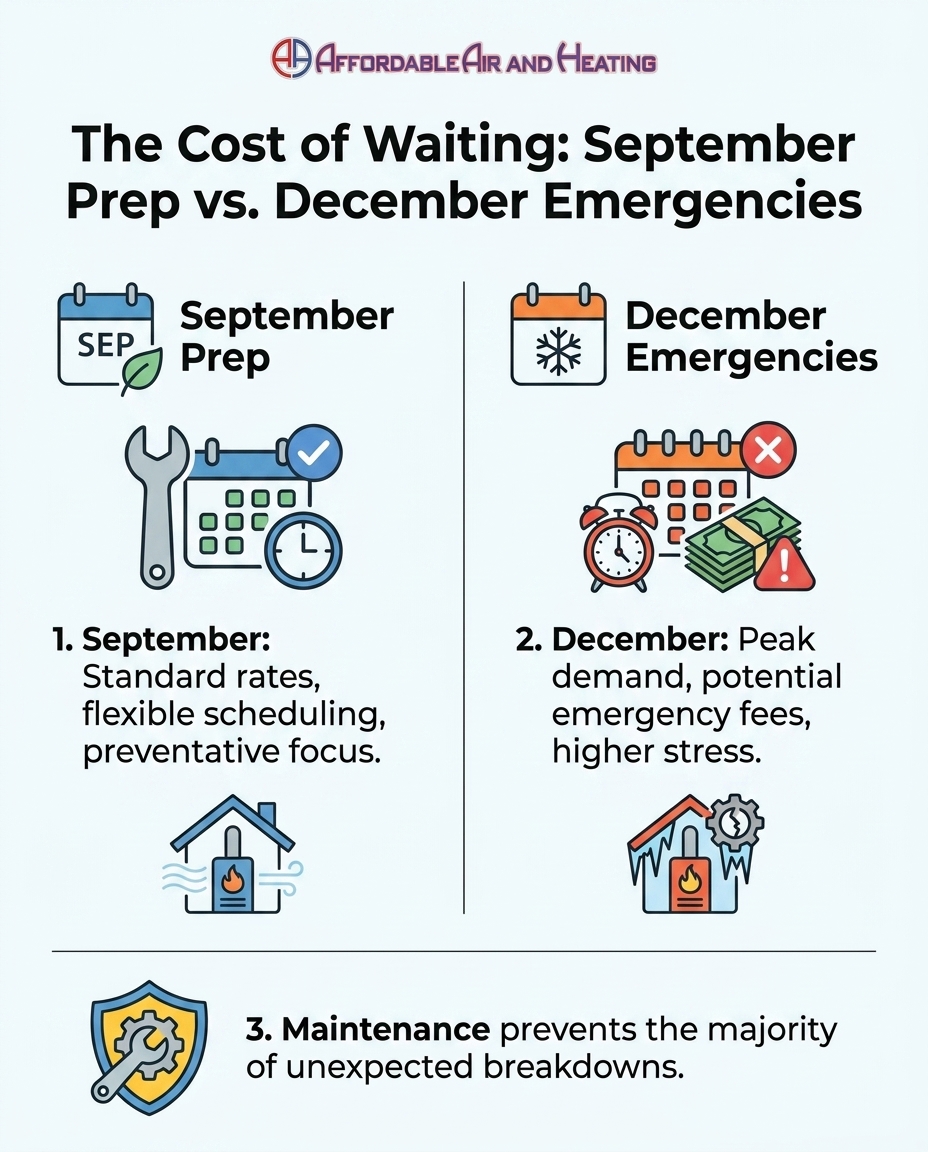 The Cost of Waiting: September Prep vs. December Emergencies